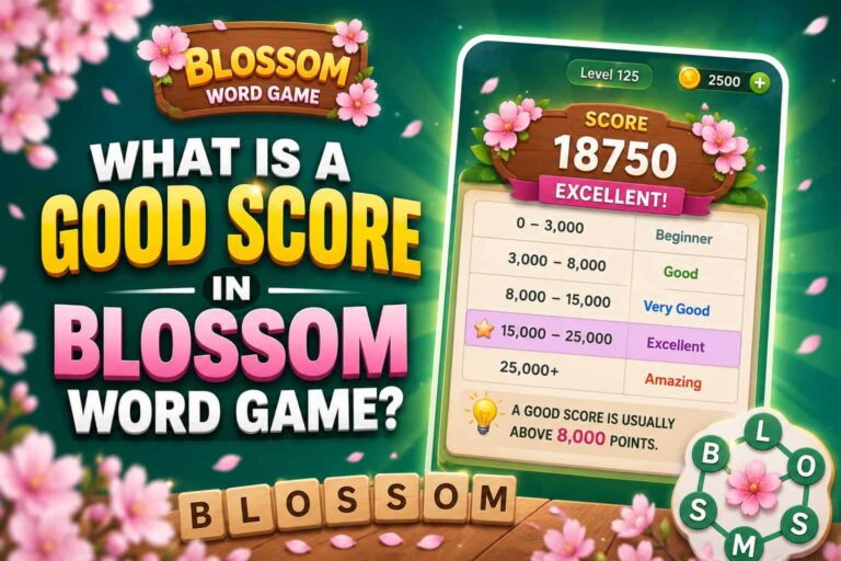What Is A Good Score In Blossom Word Game